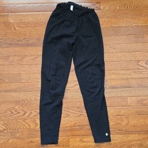 Kate Spade Black Leggings with Gold Accent
